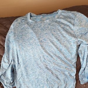 5 For $15 Essentials Long Sleeve Blue Heather Tee